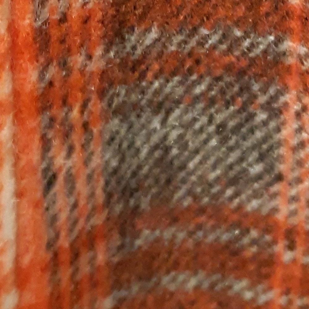 Paparazzi Wool Jacket Orange, White and Black Medium size - Picture 8 of 16
